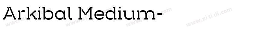 Arkibal Medium字体转换